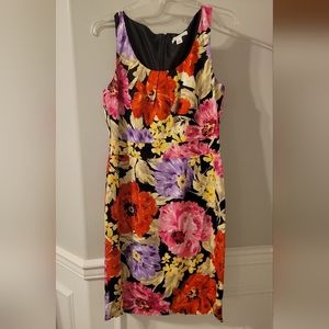 Banana Republic Colorful Floral Sheath Dress Size 8